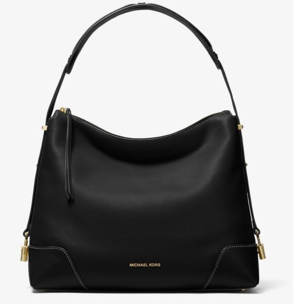 Michael Kors Black Pebbled Leather